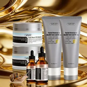 VGO Hydrating Face Set – Cleanser, Vitamin C Serum & Snail Mucin Cream