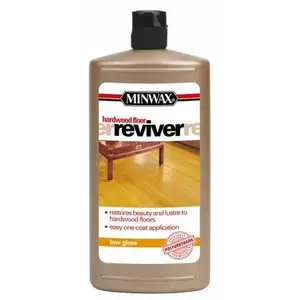 212 MAIN Low Gloss Hardwood Floor Restorer, 32oz Polyurethane Formula, Restores Luster, 1-Coat Application, 4-Pack Floor Care Solution (Minwax 609604444)