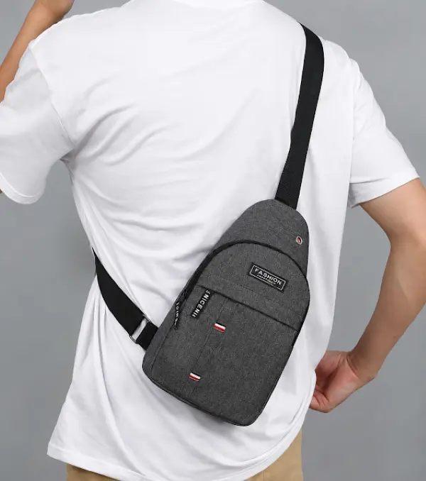 Men's Crossbody Sling BackPack with Adjustable Strap - Lightweight Ches Bag for Travel, Hiking & Daily Use