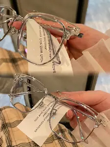 "Frozen Ⅱ“series blue light blocking glass  frame for girls women Retro Clear View for Eye Protection Computer Vision Glasses Men Women Computer Gaming Glasses Rectangle TR90 Frame Anti Eyestrain  Stylish Classic Summer Eyeglasses Set eyeglass frame