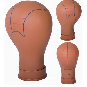 Mannequin Head for Wigs with Guide Lines, Pre-Marked Wig Head for Wig Making and Styling,