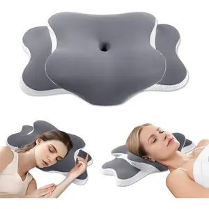 Pillow for Sleep Apnea, Neck Pain, and Snoring Relief | Cervical Neck Pillow for Side Sleepers | Orthopedic Memory Foam with Ergonomic Support