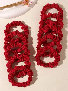 Women Satin Hair Tie Set, Daily Use Accessories, Stylish & Durable Design, Perfect for All Occasions, Pack of 10 Pieces