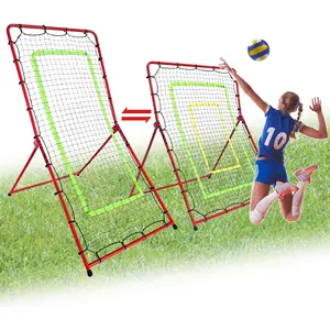 2-in-1 Volleyball Rebounder Net:Convertible 7x3.5 FT Rebounder Net & 5.5x4.5 FT Rebounder Net for Baseball,Softball,Volleyball,Lacrosse Training Multi-Sport Practice Equipment with Carry Bag