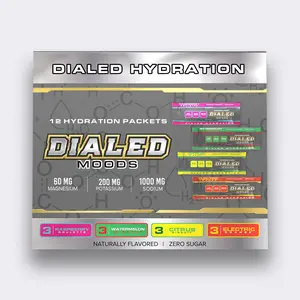 Dialed Moods Electrolyte Hydration Variety Flavor 12 Pack