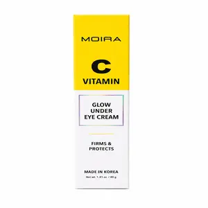 MOIRA Vitamin C Glow Under Eye Cream Brightening Hydrating Eye Treatment for Dark Circles Puffiness and Fine Lines 40g