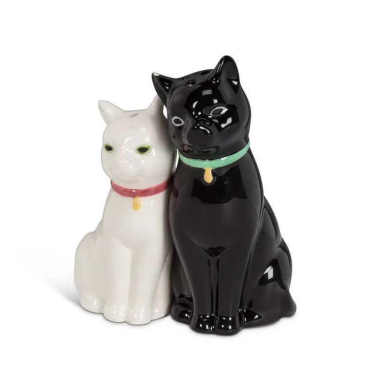 Cuddling  Kitty Cats Salt & Pepper Shaker Set-3.75"H
