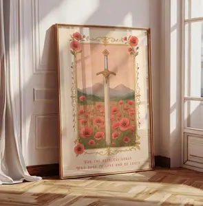 [UNFRAMED] Powerless Series Reckless Print, For The Reckless Souls Quote, Fantasy Poster for Fans