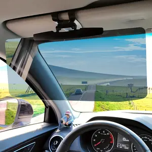 Sun Visor For Car, Strong-Light Blocking Rate - Universal Anti-Glare Polarized Sun Visor Extender Easy To Install, UV400 Car Visor Extension Protect From Glare/UV Ray/Stray Light, Safe Driving For Car