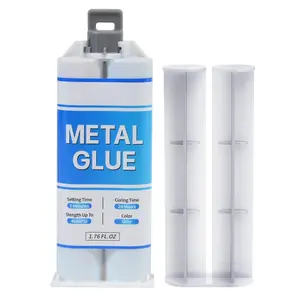 Metal Glue, 1.76oz Heavy Duty Epoxy Weld, High Strength  Cold Weld Liquid Adhesive, Bonds Metals, Stainless Steel, , Iron, Plastic, Ceramic & Fiberglass for Repair