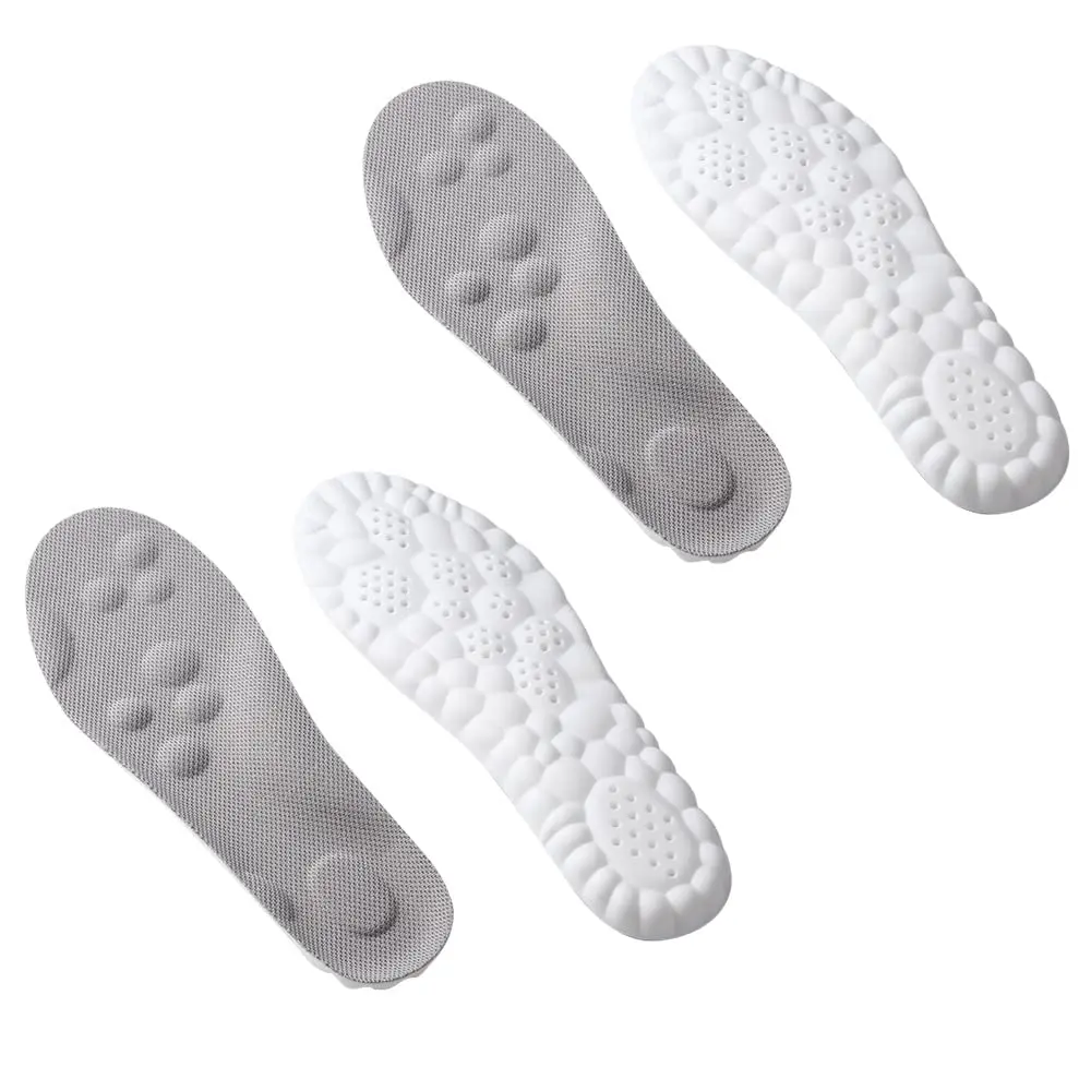 Soles for Men, Insoles for Men, 4D Cloud Soles, Cuttable, Anti Fatigue, Shock Absorption, Foot Pain Relief