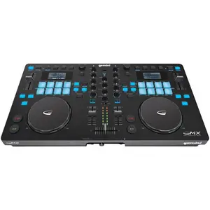212 MAIN Gemini Digital Mechanical Portable Audio Mixer Media Controller System with Touch Jog Adjustable Wheel and USB Connectivity