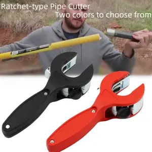 Heavy-Duty Ratchet Pipe Wrench for Air Conditioning Repair, Multi-Use with High-Speed Steel Blades, Zinc Alloy Construction, Ideal for Various Pipe Types