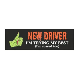 New Driver Funny Car Magnet, Funny, Gifts For New Driver, Teenager Gift, Student Driver Magnet