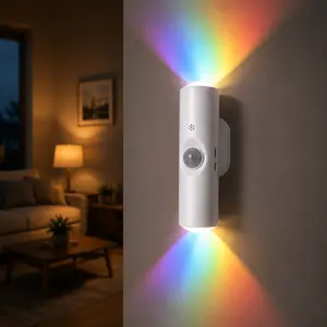 Motion Sensor RGB LED Night Light, Rechargeable USB Magnetic Wall Lamp, Auto-On Dimmable Gradient Ambient Light, Smart Stick-On Night Light for Bedroom, Stairs, Hallway, Entryway, Closet, Home Decor Modern K9 Crystal Ceiling Chandelier hurricane