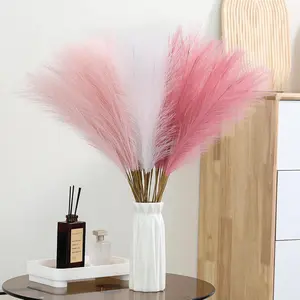 30pcs Faux Pampas Grass - 24 Inch Pink Pampas Grass Home Decor, Artificial Colored Pompas Grass for Room Decor, Flower Arrangement, Wedding Centerpieces and Shower Decorations
