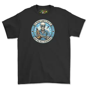 DAD CANT FIX IT Fitted Short Sleeve Crew Neck Casual Summer T-Shirt Medium Length
