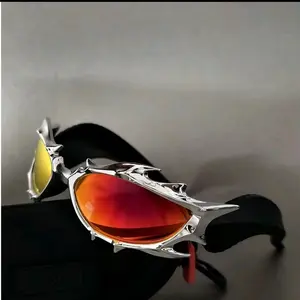 1 Set Edgy Dragon Shaped Personalized Cycling Gear Unisex Street Trend Geometric Frame Sunglasses chrome hearts  frames trendy beach