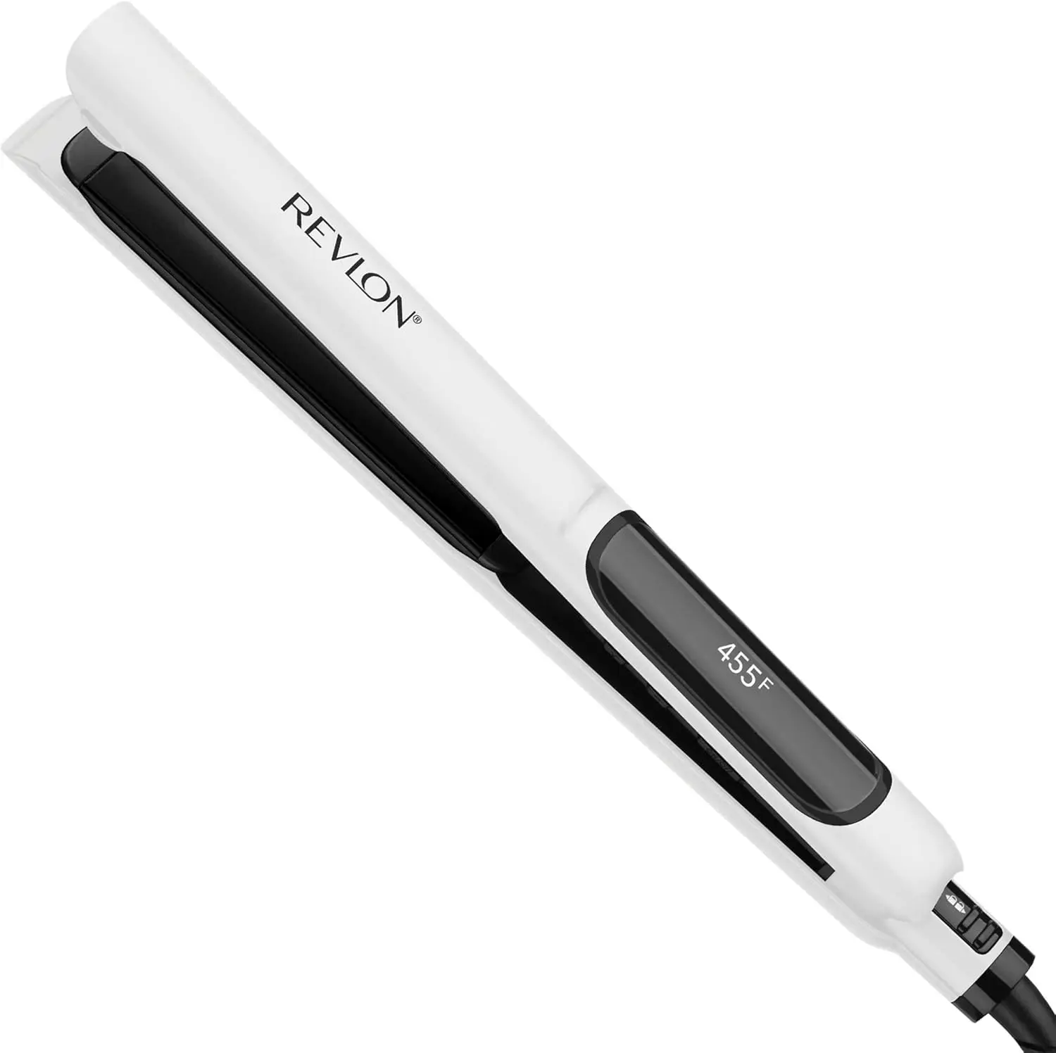 REVLON Crystal C + Ceramic Digital Hair Flat Iron | Long-Lasting Shine and Less Frizz, (1 in) Evening Lightweight