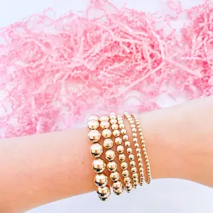 14K Gold Filled Beaded Bracelet