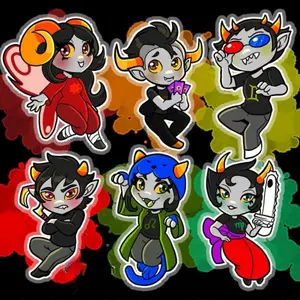 Homestuck Keychain, Lowblood Troll Keychains, Unique Keyrings for Personal Style, Cute Keychains for Bags and Keys, Durable, Lightweight and Perfect for Personal Style, Collecting and Gifting