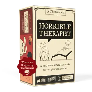 Horrible Therapist by Exploding Kittens: Base Edition 3-8 Players - Ages 17+ - 15 Minutes to Play - Party Game, Family Game Night, Card Game