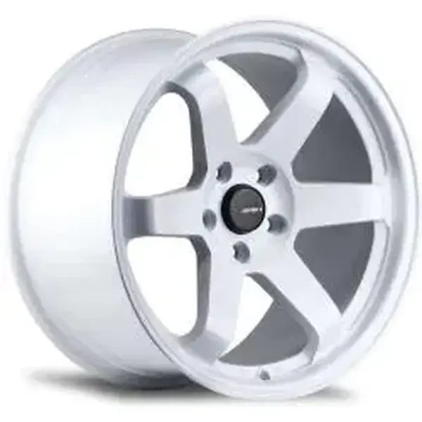 Avid AV6 White 18x8.5+35 5x112 Alloy Wheel with Thick Spokes JDM Style for Car Builds