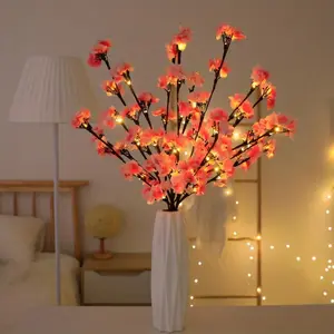 Peach Blossom Tree Shaped LED String Light, Battery Powered LED Decorative Light, Decorative Light for Bedroom, Party, Living Room, Wedding, Christmas