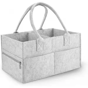 Diaper Caddy Organizer Portable Storage Basket Bin for Changing Table and Car Shower Basket,Christmas Gift for New Mom