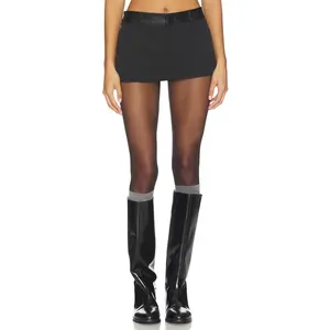 LIONESS Rhode Mini Skirt in Ink