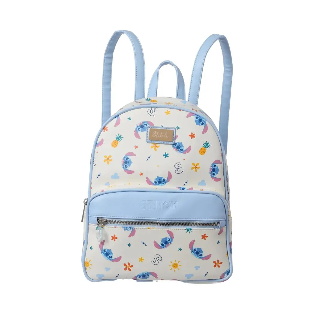 Disney Lilo & Stitch 3D Dual Shoulder Backpack, Cute Character Bag with Large Ears and Zipper Closure for School & Travel