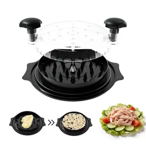 Chicken Breast Shredder Tool Ergonomic Handle BPA Free Kitchen Gadget with Anti-Skid Strip, Dishwasher Safe