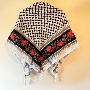 Roses Tatreez Orginal Keffiyeh - Handmade in Bethlehem