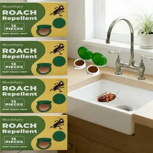 MoonSpry Indoor Roach Gel Bait for Kitchen & Home, Easy-Apply Cockroach Control for Apartments & Dorms