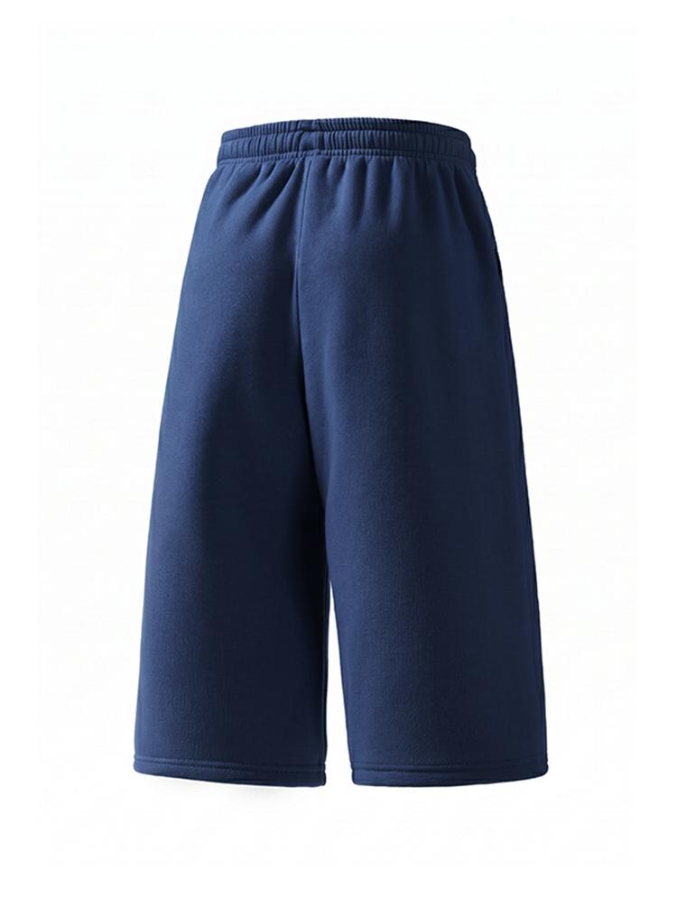 4-pack men’s 3/4 casual sweatpants, adjustable drawstring elastic waistband, loose straight cut, skin-friendly breathable fabric