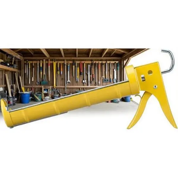 29 oz Heavy Duty Caulking Gun - Dripless Adhesive Dispensing Tool, Industry Originator for Home Improvement, Contractor Grade with Machined Ratchet Drive, Durable Steel Frame, Ergo Grip, Integrated Seal Punch & Cutter, Built-in Ladder Hook, Easy Storage,