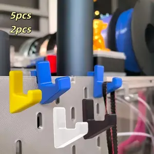 Pegboard Wall Mount Organizer, Durable Bracket & Hook Set for Organized Workspace, Garage Tool Storage, Ideal for Garage & Home Use