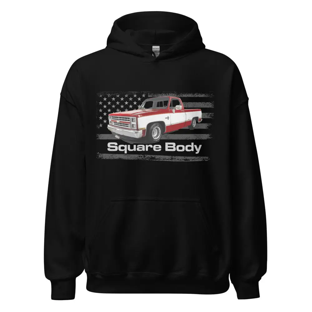 1987 Chevy Silverado Square Body Vintage C10 K10 1500 Pickup Truck Hoodie