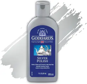Goddard's Silver Polish Liquid - Silver Cleaner and Polish for Jewelry, Silverware, Ornaments, Accessories, Antiques & More - All-in-One Tarnish Remover Solution, 7 oz