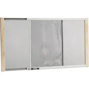 Durable Adjustable Window Screen, 18in High x Fits 25-45in Wide