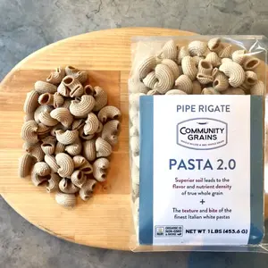 Organic Stone milled Pipe RIgate Pasta