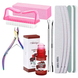 Nail Files and Buffers, Manicure Tools Nail Care Kit with Nail File, Nail Buffer Block, Cuticle Care for Women with Nippers,800/4000 grit polished strips Pusher Peeler. Cuticle Oil and Nail Prep Kit, Nail Clipper Nail Supplies Equipment