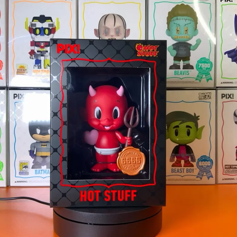 Thrilljoy Pix! Hot Stuff Limited Edition 6666 Pcs Collectible Figure with Heart and Pitchfork
