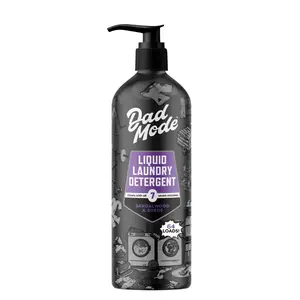 DadMode Liquid Laundry Detergent | 64 Loads | Ultra-Concentrated 7-Enzyme Odor & Stain Remover | High-Efficiency, Plant-Based | Scented Sandalwood & Suede | Non-Toxic & Dye-Free | 16oz Bottle