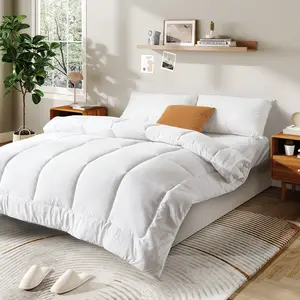 VIZIM All Season Comforter- Box Stitching Duvet Insert -Twin Full Quenn King Sizes Lightweight Soft Polyester Breathable Cozy Duvet,Soft, Durable Cozy Microfiber -Easy Care Microfiber Bed Set #BlackFridayDeals#CyberMondayDeals