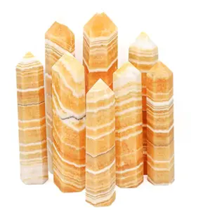 9) All Calcite Crystals - Natural Healing Stone | Crescent Cast