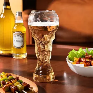 World Cup 2026 Inspired Football Trophy Beer Glass – Large Capacity Hercules Style Drinking Mug for Beer, Soda & Juice, Creative Bar Cup Gift for Soccer Fans, Game Day Parties & Home Bar