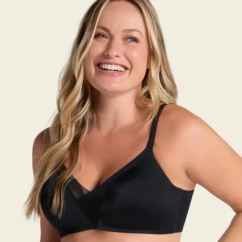 Leonisa ComfortFit Wireless Push Up Bra Sheer Adjustable