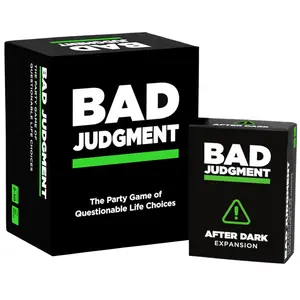 BAD JUDGMENT Party Game + After Dark Set – Adult Card Game for Friends & Game Night | Funny Conversation & Icebreaker Board Game for Parties, Pregames, Social Gatherings & Fun Gift Ideas