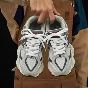 Hot Trend 2025 Unisex Chunky Running Sneakers Pink Mesh & Suede Athletic Shoes with Breathable Cushioning Anti-Slip Sole for Men Women